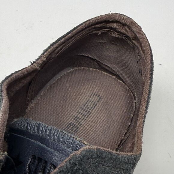 Converse All Star Low Sneakers Mens 10.5 Black Distressed Leather Open Zip Shoes - Picture 13 of 16